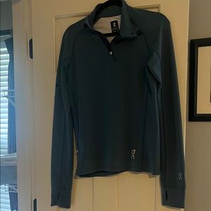 On Running Womens  Teal quarter zip